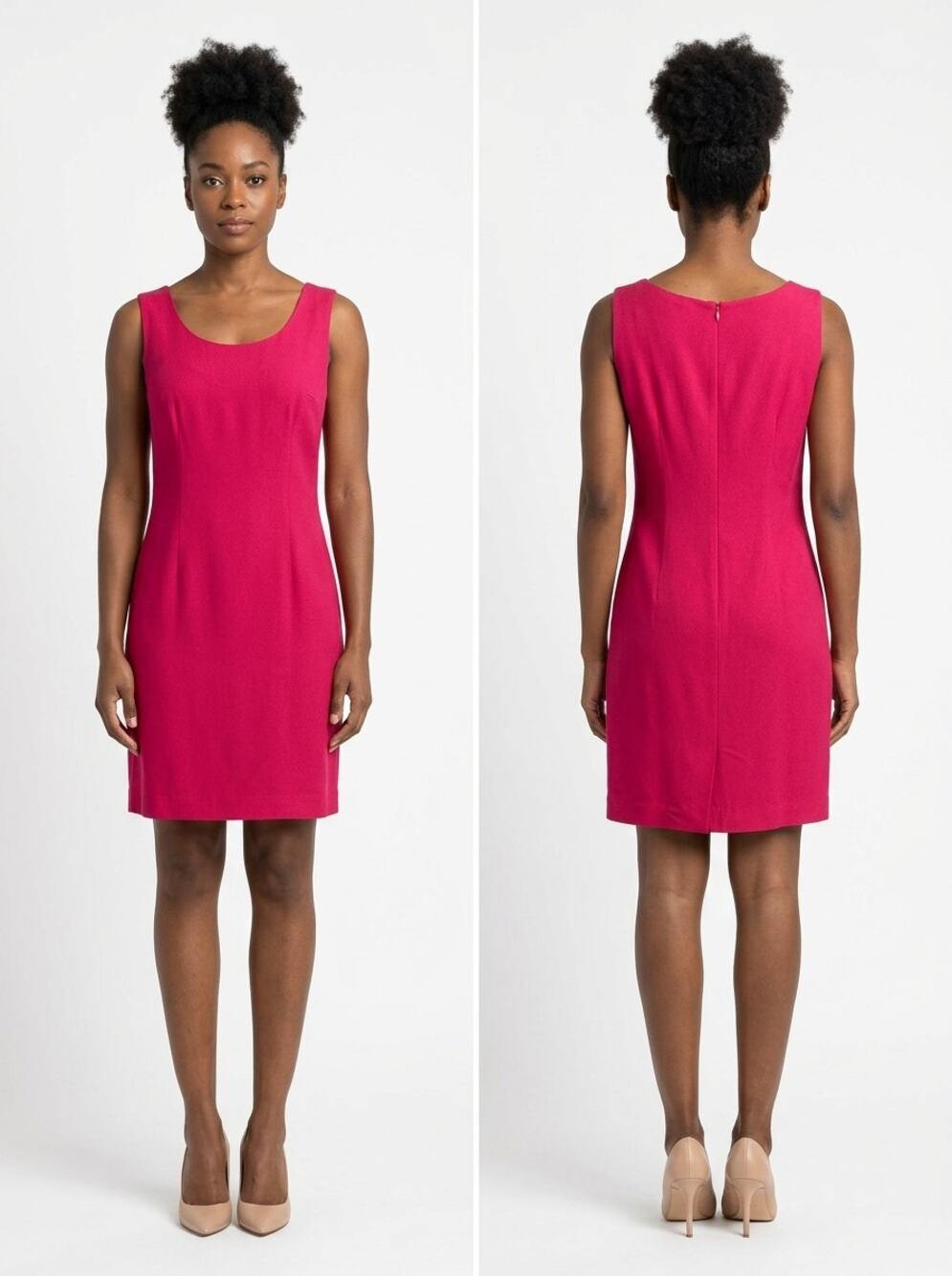 Dani Max Snyder Made in USA Sheath Knee Length Lined Dress Women Size 12